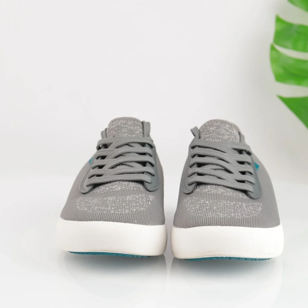 Vessi Womens Weekend Sneakers Size 9 Waterproof Gray Lace Up Comfort Shoes Low